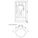 Душевая кабина Edelform - Серия Plano / Плано EF-1010T (930х930х2230)